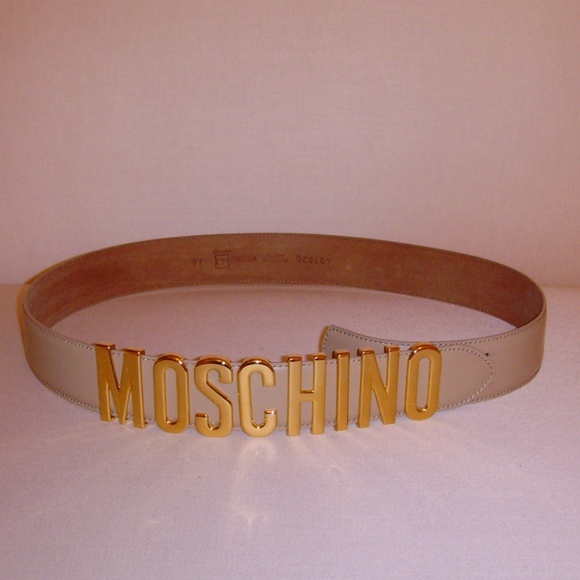 MOSCHINO 100% Leather Belt